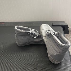 Gray high top vans